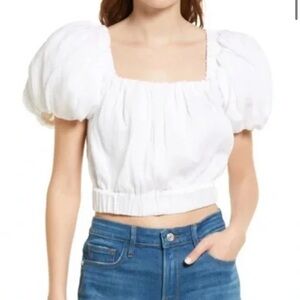 Frame Crop Puff
Sleeve Top‎